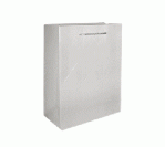 White Paper Bag With Embossed Lines-B